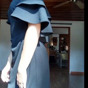 Black Ralph Lauren Off Shoulder 'Evening Dress'